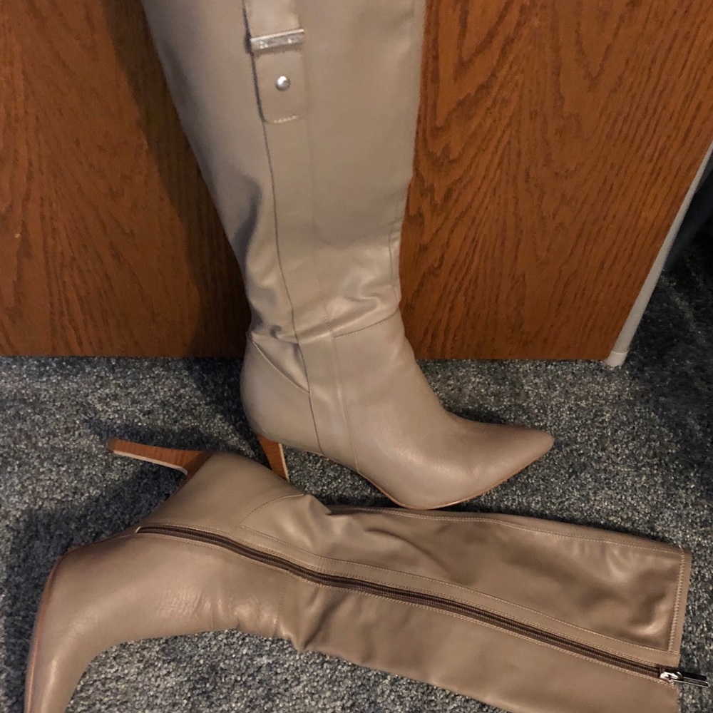 Leather boots